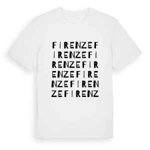 Firenze ordlek t-shirt – ekologisk bomull t-shirt från Pinshirt
