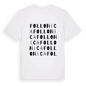 Follonica ordlek t-shirt – ekologisk bomull t-shirt från Pinshirt
