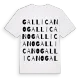 Gallicano ordlek t-shirt