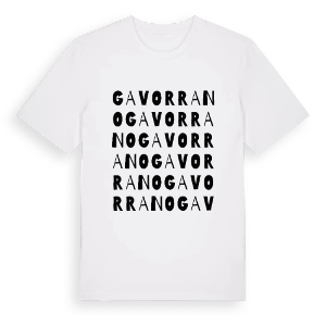 Gavorrano ordlek t-shirt – ekologisk bomull t-shirt från Pinshirt