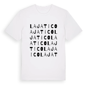 Lajatico ordlek t-shirt – ekologisk bomull t-shirt från Pinshirt