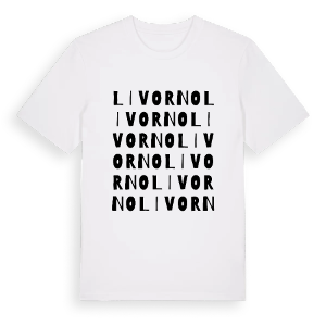 Livorno ordlek t-shirt – ekologisk bomull t-shirt från Pinshirt