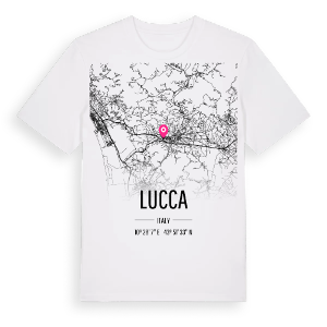 Lucca karta t-shirt – ekologisk bomull t-shirt från Pinshirt