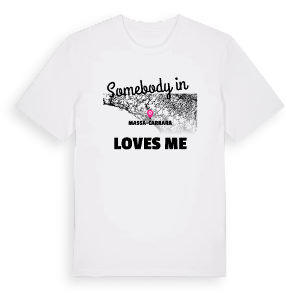 Någon i Massa-Carrara älskar mig t-shirt – ekologisk bomull t-shirt från Pinshirt
