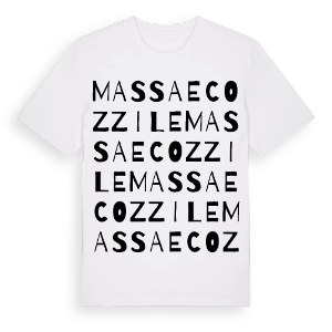 Massa e Cozzile ordlek t-shirt – ekologisk bomull t-shirt från Pinshirt