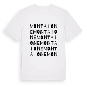 Montaione ordlek t-shirt – ekologisk bomull t-shirt från Pinshirt