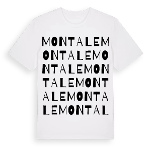 Montale ordlek t-shirt – ekologisk bomull t-shirt från Pinshirt
