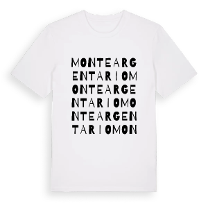 Monte Argentario ordlek t-shirt – ekologisk bomull t-shirt från Pinshirt
