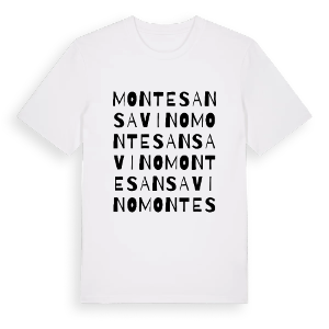 Monte San Savino ordlek t-shirt – ekologisk bomull t-shirt från Pinshirt