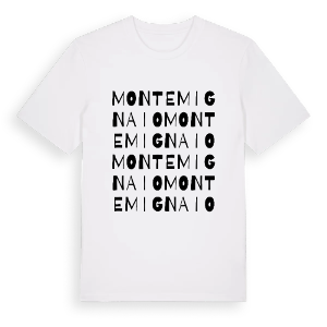 Montemignaio ordlek t-shirt – ekologisk bomull t-shirt från Pinshirt