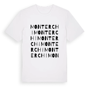 Monterchi ordlek t-shirt – ekologisk bomull t-shirt från Pinshirt