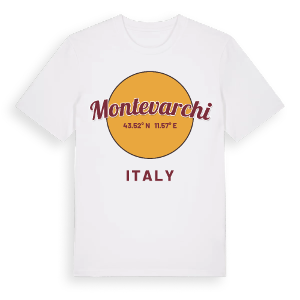 Montevarchi cirkel t-shirt – ekologisk bomull t-shirt från Pinshirt
