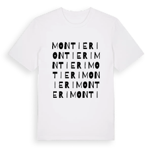 Montieri ordlek t-shirt – ekologisk bomull t-shirt från Pinshirt