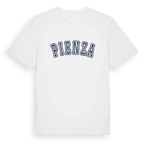 Pienza college t-shirt – ekologisk bomull t-shirt från Pinshirt