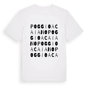 Poggio a Caiano ordlek t-shirt – ekologisk bomull t-shirt från Pinshirt