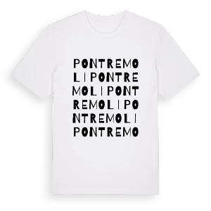 Pontremoli ordlek t-shirt – ekologisk bomull t-shirt från Pinshirt