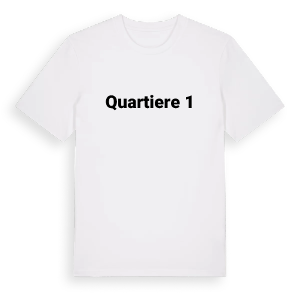 Quartiere 1 fetstil t-shirt – ekologisk bomull t-shirt från Pinshirt