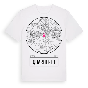 Quartiere 1 t-shirt – ekologisk bomull t-shirt från Pinshirt