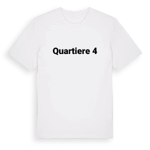 Quartiere 4 fetstil t-shirt – ekologisk bomull t-shirt från Pinshirt