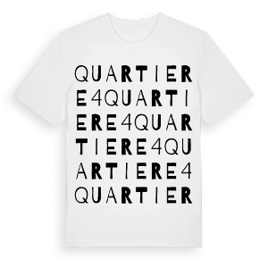 Quartiere 4 ordlek t-shirt – ekologisk bomull t-shirt från Pinshirt