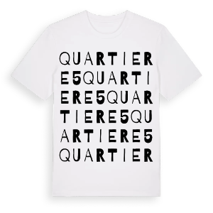 Quartiere 5 ordlek t-shirt – ekologisk bomull t-shirt från Pinshirt