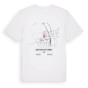 Quartiere Centro Storico karta t-shirt – ekologisk bomull t-shirt från Pinshirt
