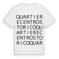 Quartiere Centro Storico ordlek t-shirt