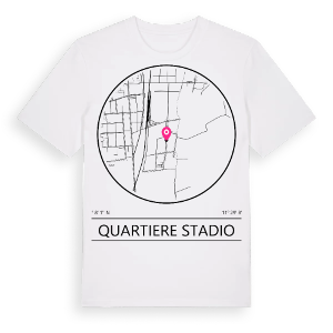 Quartiere Stadio t-shirt – ekologisk bomull t-shirt från Pinshirt