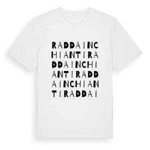 Radda in Chianti ordlek t-shirt – ekologisk bomull t-shirt från Pinshirt