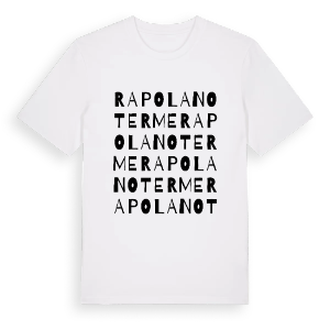 Rapolano Terme ordlek t-shirt – ekologisk bomull t-shirt från Pinshirt