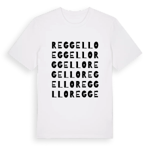 Reggello ordlek t-shirt – ekologisk bomull t-shirt från Pinshirt