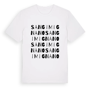San Gimignano ordlek t-shirt – ekologisk bomull t-shirt från Pinshirt
