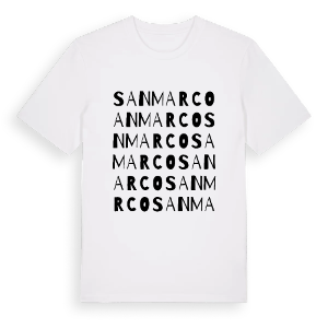 San Marco ordlek t-shirt – ekologisk bomull t-shirt från Pinshirt