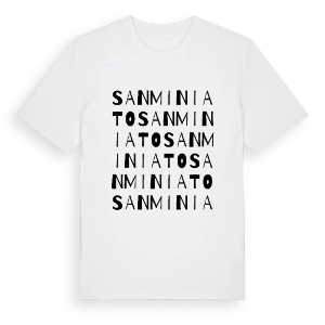 San Miniato ordlek t-shirt – ekologisk bomull t-shirt från Pinshirt