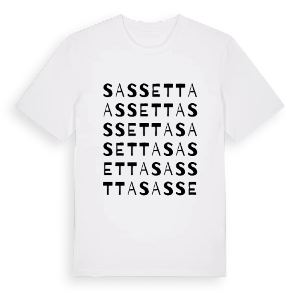 Sassetta ordlek t-shirt – ekologisk bomull t-shirt från Pinshirt