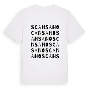 Scansano ordlek t-shirt – ekologisk bomull t-shirt från Pinshirt