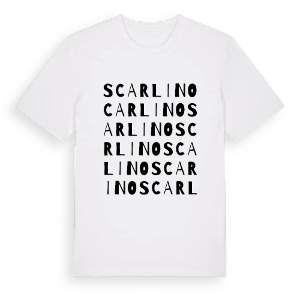 Scarlino ordlek t-shirt – ekologisk bomull t-shirt från Pinshirt