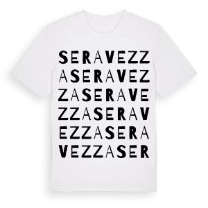 Seravezza ordlek t-shirt – ekologisk bomull t-shirt från Pinshirt