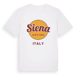 Siena cirkel t-shirt – ekologisk bomull t-shirt från Pinshirt