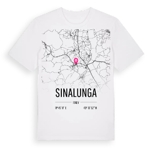 Sinalunga karta t-shirt – ekologisk bomull t-shirt från Pinshirt