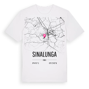 Sinalunga karta t-shirt – ekologisk bomull t-shirt från Pinshirt