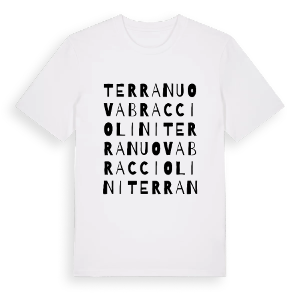 Terranuova Bracciolini ordlek t-shirt – ekologisk bomull t-shirt från Pinshirt