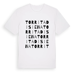 Torrita di Siena ordlek t-shirt – ekologisk bomull t-shirt från Pinshirt