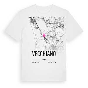 Vecchiano karta t-shirt – ekologisk bomull t-shirt från Pinshirt