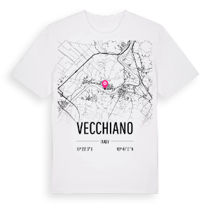 Vecchiano karta t-shirt – ekologisk bomull t-shirt från Pinshirt