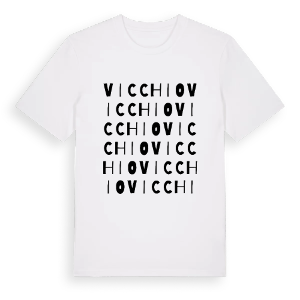 Vicchio ordlek t-shirt – ekologisk bomull t-shirt från Pinshirt