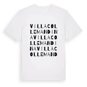 Villa Collemandina ordlek t-shirt – ekologisk bomull t-shirt från Pinshirt