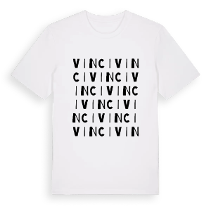 Vinci ordlek t-shirt – ekologisk bomull t-shirt från Pinshirt