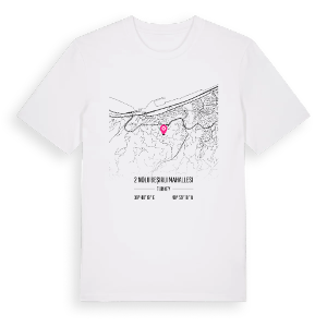 2 Nolu Beşirli Mahallesi karta t-shirt – ekologisk bomull t-shirt från Pinshirt