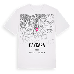 Çaykara karta t-shirt – ekologisk bomull t-shirt från Pinshirt
